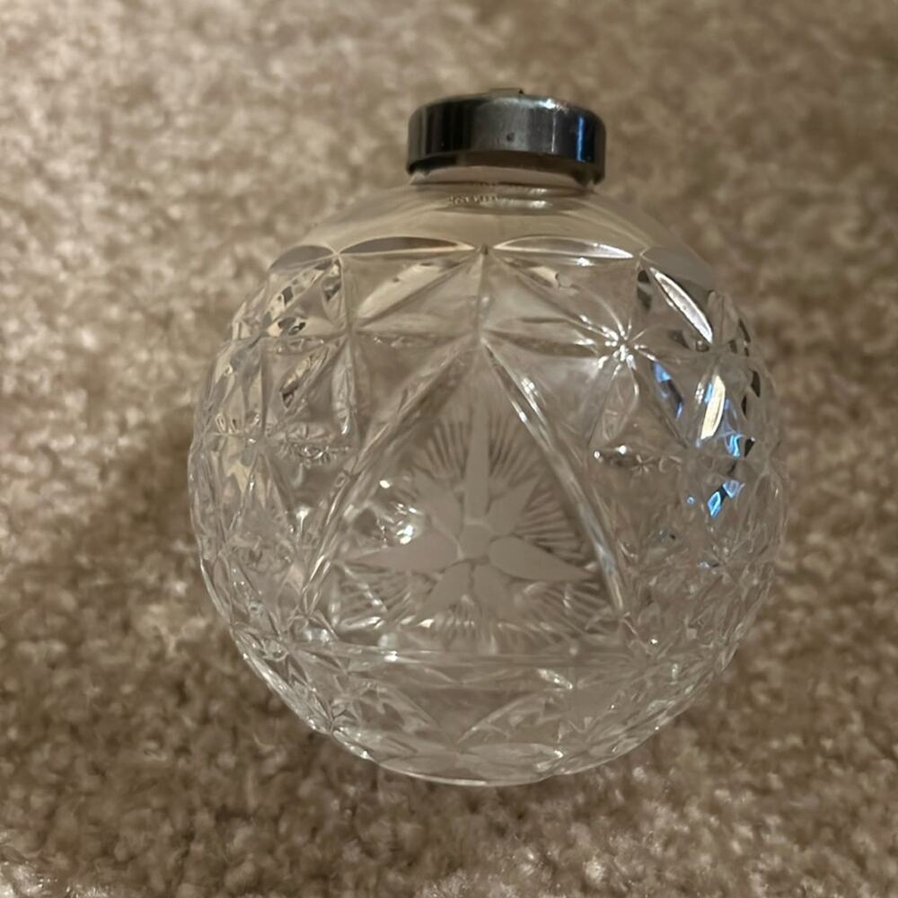 Waterford Crystal Times Square 2000 Christmas Ball Ornament Star of Hope Vintage